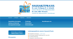 Desktop Screenshot of hausarzt-dr-schmidt.de